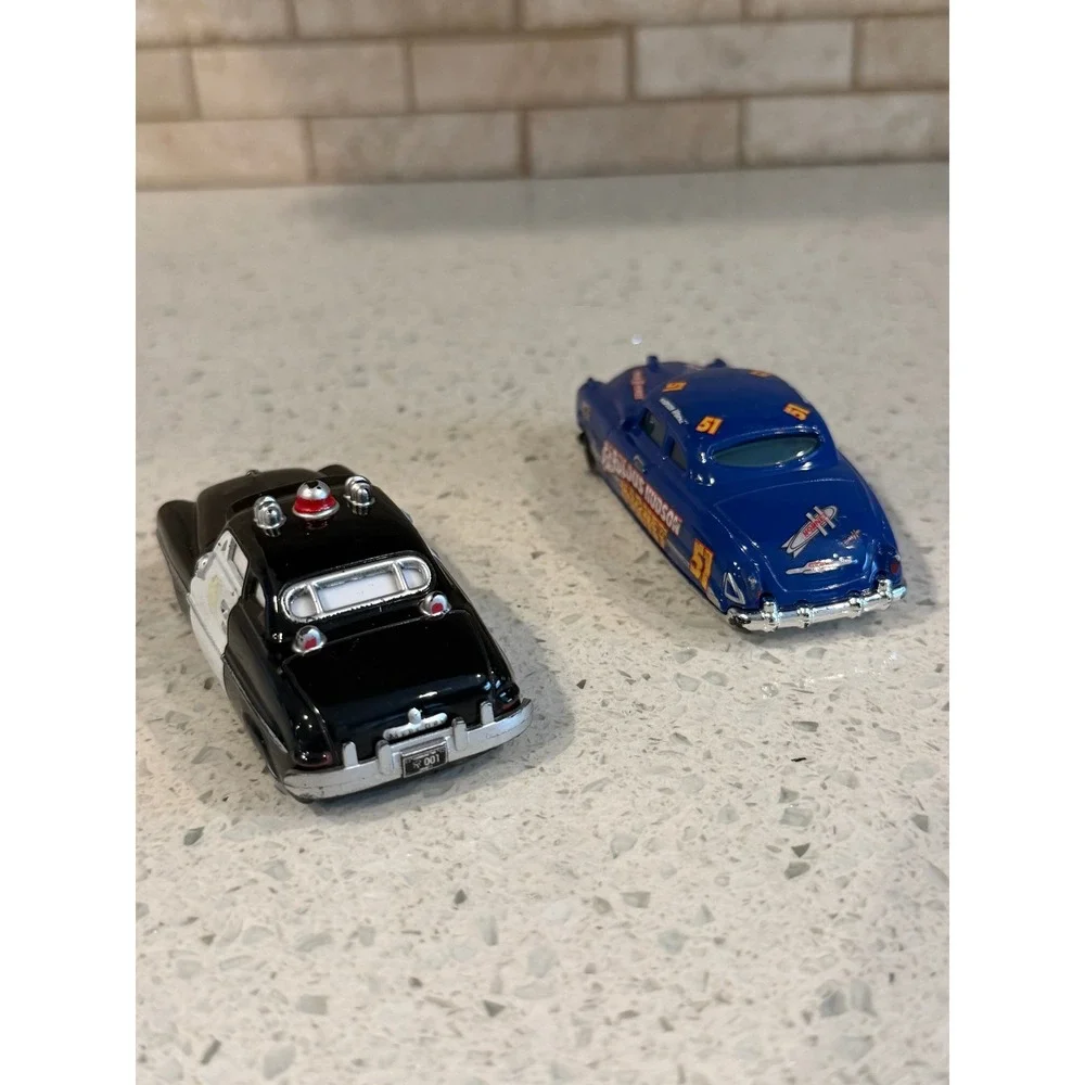 Disney Pixar Cars Mattel Doc Hudson Sheriff Diecast Car Lot 2pc